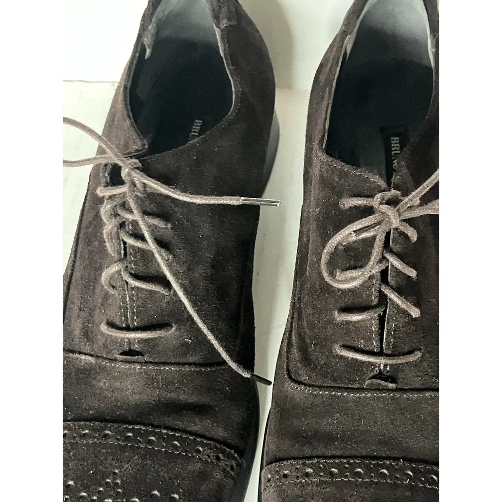 Bruno Magli Italian shoes 9.5 Brown‎ Suede never worn Women